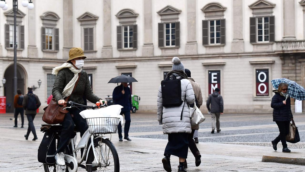 Italians have been warned to stand at least a metre apart to avoid catching the coronavirus. Picture: AFP/Miguel Medina