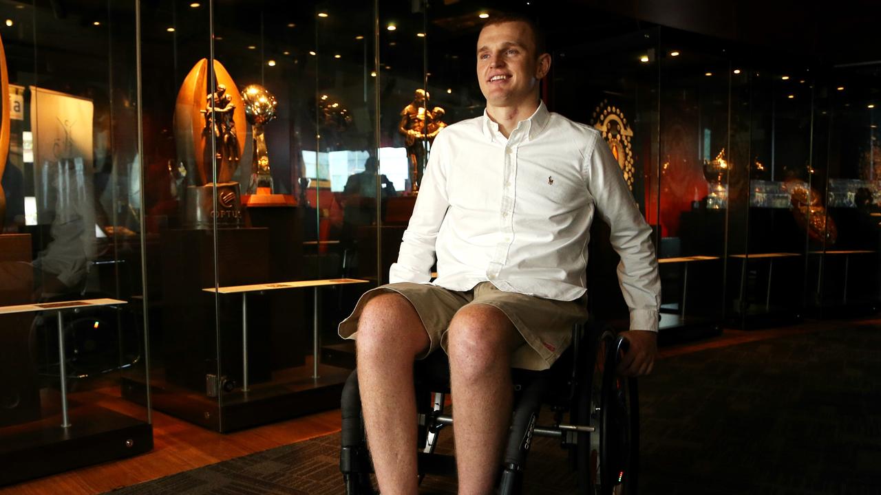 Former NRL player Alex McKinnon has opened up in a raw interview. Picture: Adam Taylor