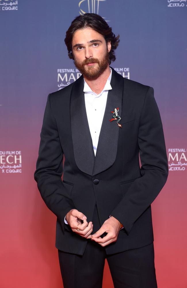 A very bearded Jacob Elordi debuted his new hairy look at the opening ceremony of the Marrakech Film Festival. Picture: Marc Piasecki/Getty Images