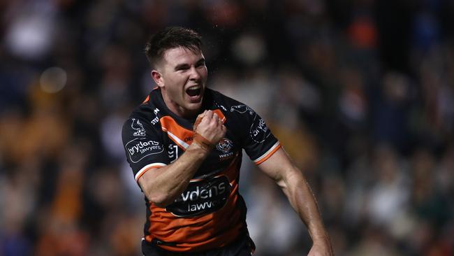 The Panthers have targetted Wests Tigers’ Jock Madden as the man to replace Sean O’Sullivan at the Panthers. Picture: Getty Images.