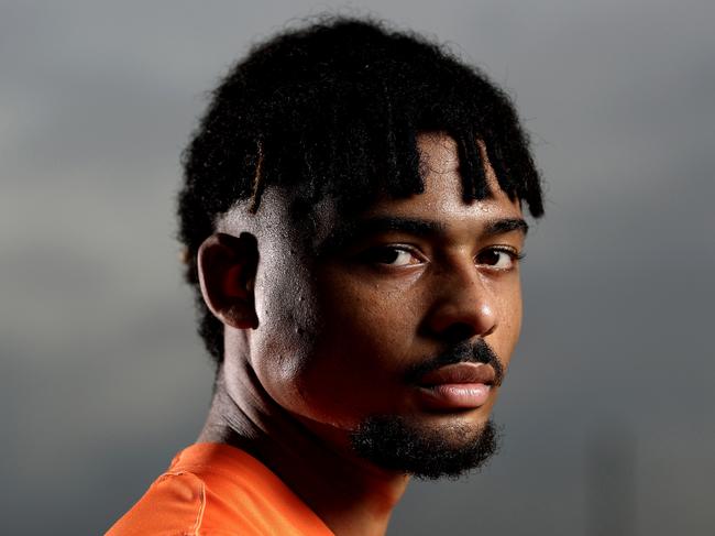 Portrait of Connor Idun who has signed on for a further four years with the GWS Giants. Photo by Phil Hillyard (**NO ON SALES**-  ÃÂ©Phil Hillyard)