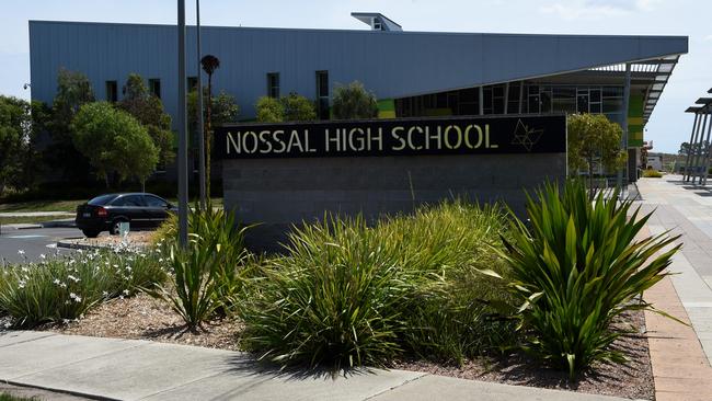 Nossal High School students are embroiled in a fresh chat group scandal. Picture: Andrew Batsch