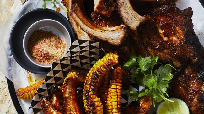 Alice Zaslavsky’s ribs and corn. Picture: Guy Bailey