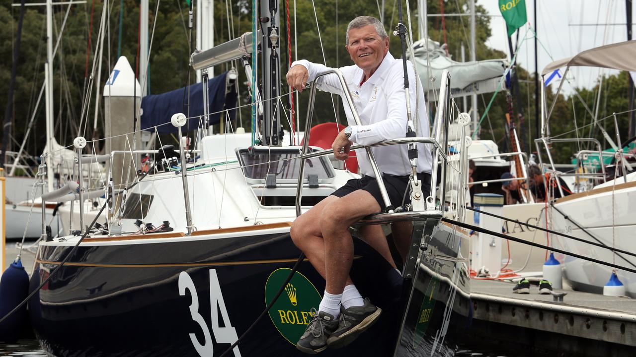 Shane Kearns and his yacht before the 2016 race.