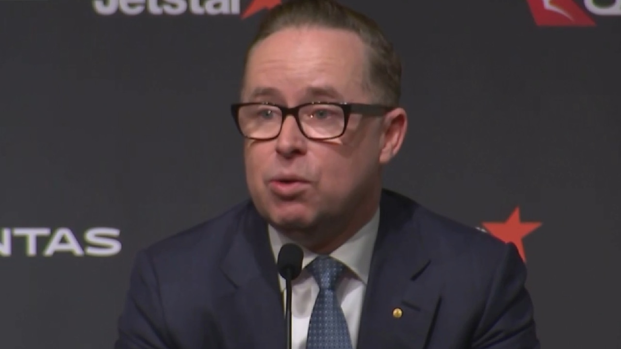 ‘Outstanding executive’: Alan Joyce praises incoming Qantas CEO during emotional address