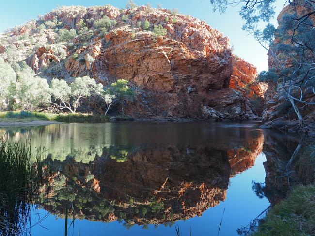 Ellery Creek Big Hole, near Alice Springs, where police divers recovered a man’s body on Monday