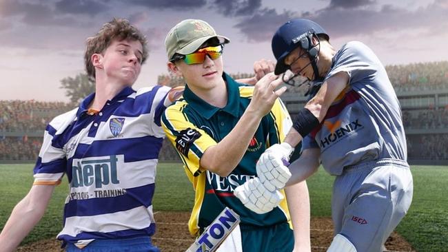 A collage of players in the 2024 SG Moore Cup team of the tournament.