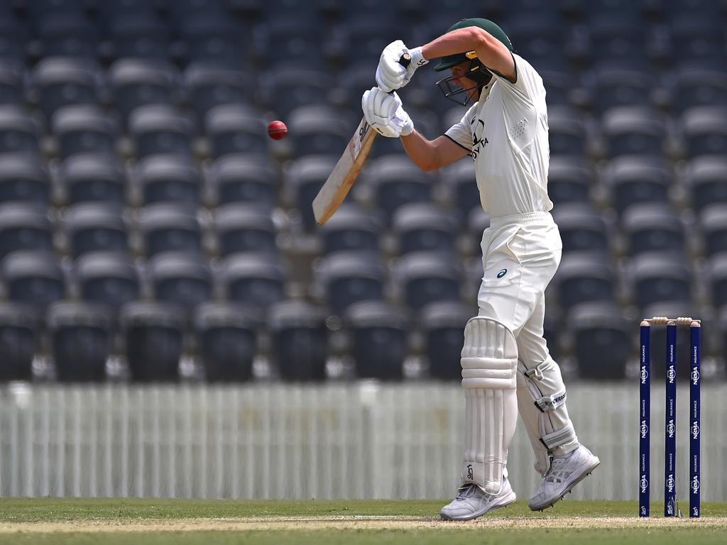 Nathan McSweeney failed to cash in with a half-century on Friday. Picture: Getty