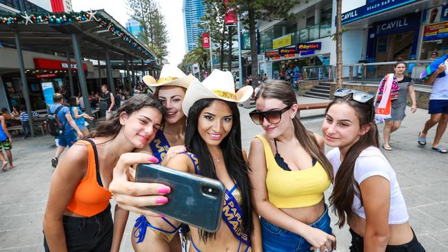 The Meter Maids are well known around Surfers Paradise. Picture: NIGEL HALLETT