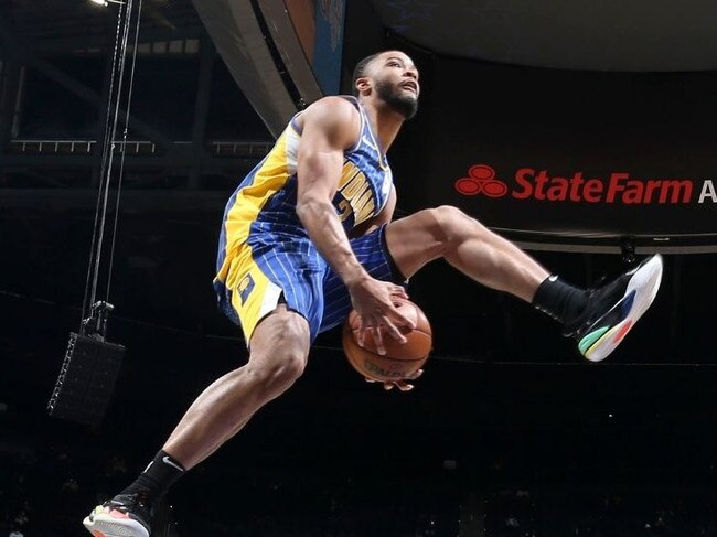 Cassius Stanley in the NBA All Star Dunk Contest.