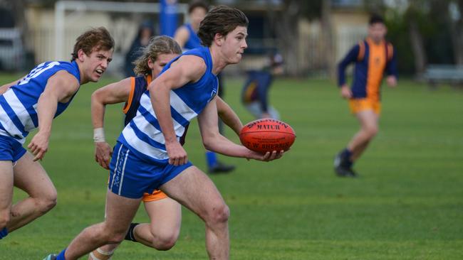 Malachy Carruthers in action for St Peter’s against St Michael’s. Picture: Brenton Edwards