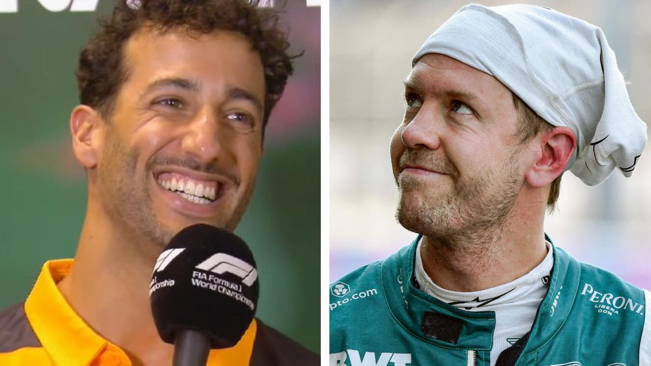 Daniel Ricciardo is staying put. Photo: YouTube and AFP