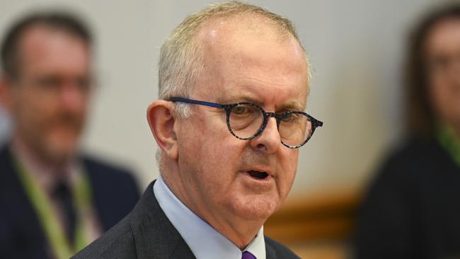 Australian Electoral Commissioner Tom Rogers appeared before senate estimates on Tuesday. Picture: NCA NewsWire / Martin Ollman