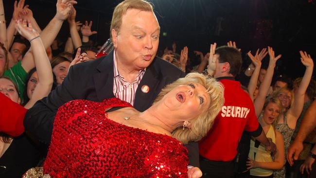 Bert Newton and wife Patti at Twister nightclub in St Kilda.