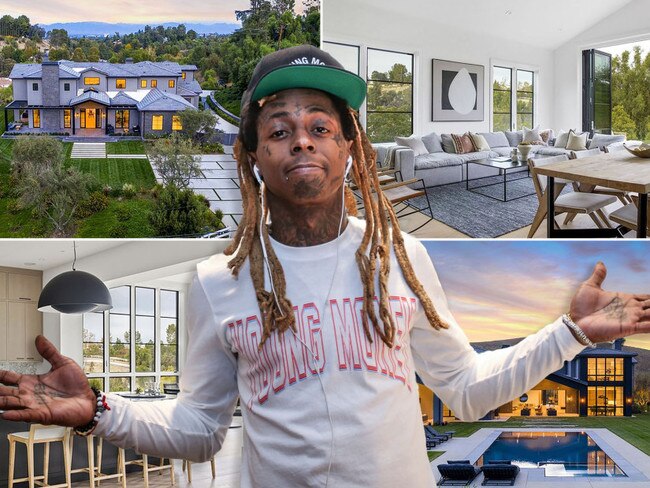 Inside Lil Wayne’s new mansion he bought after Presidential pardon. Picture: Realtor