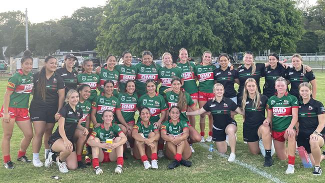 The Wynnum-Manly Seagulls Under-19 Women after a win.