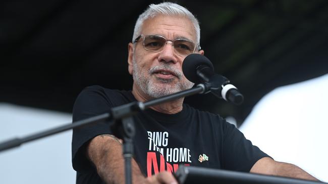 Indigenous leader and former Liberal candidate Warren Mundine at a rally against anti-Semitism in Sydney last weekend. Picture: Jeremy Piper