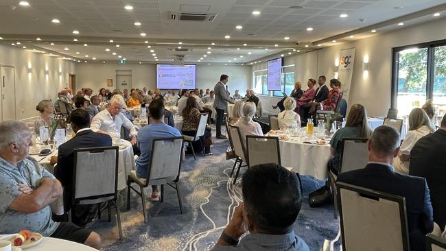 More than 100 people attended the Southern Gold Coast Chamber of Commerce candidate debate on Wednesday, February 21, 2024. Picture: Paul Weston