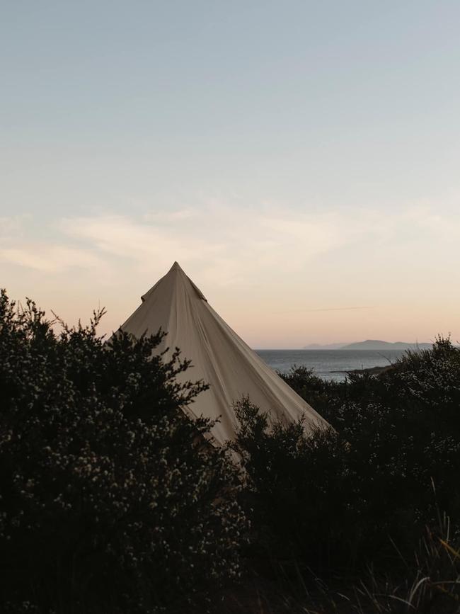 Little Beach Co Glamping site set beside the soothing waves is the perfect way to spend a relaxing weekend.