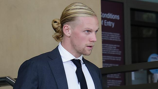 Thomas Cameron, nephew of federal Liberal MP Dan Tehan, outside the Melbourne Magistrates’ Court last year. Picture: Ian Currie