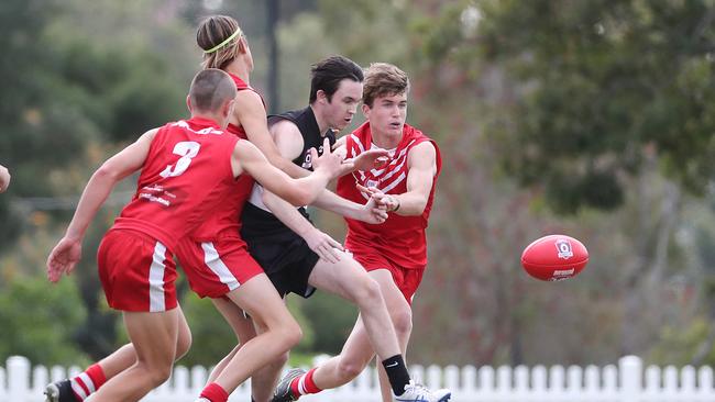 Park Ridge's Cameron Miller. Park Ridge State High vs Palm Beach Currumbin State High. Pic Peter Wallis