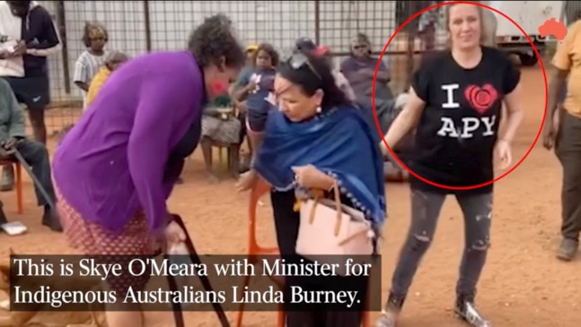 Skye O’Meara with Linda Burney