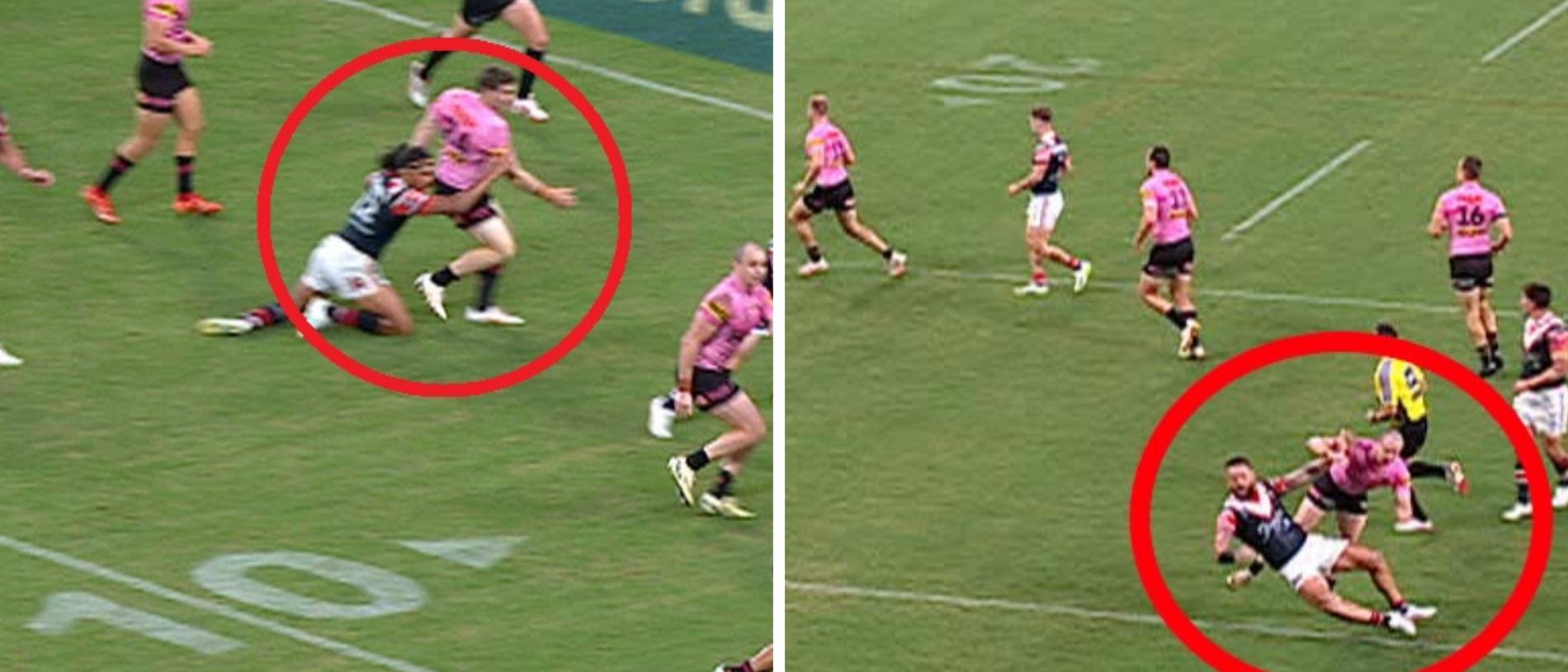 ‘Two different rulings’: Roosters robbed as Bunker’s inconsistency exposed again in ‘ridiculous’ call