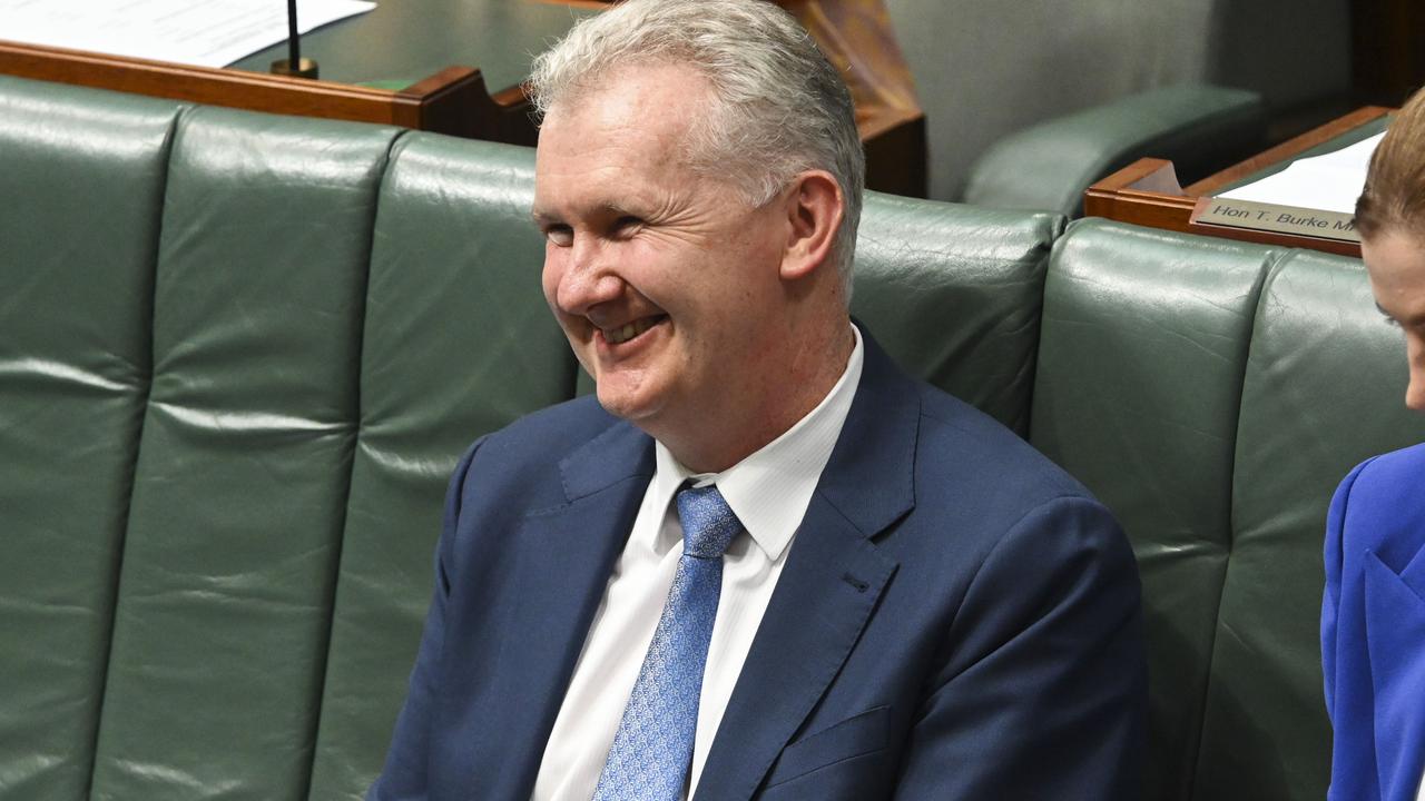 Industrial relations minister Tony Burke this month secured passage of the first round of workplace changes. Picture: NCA NewsWire/Martin Ollman