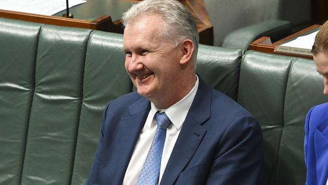 Industrial relations minister Tony Burke this month secured passage of the first round of workplace changes. Picture: NCA NewsWire/Martin Ollman