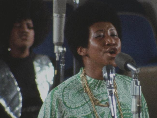 Aretha Franklin in Amazing Grace.