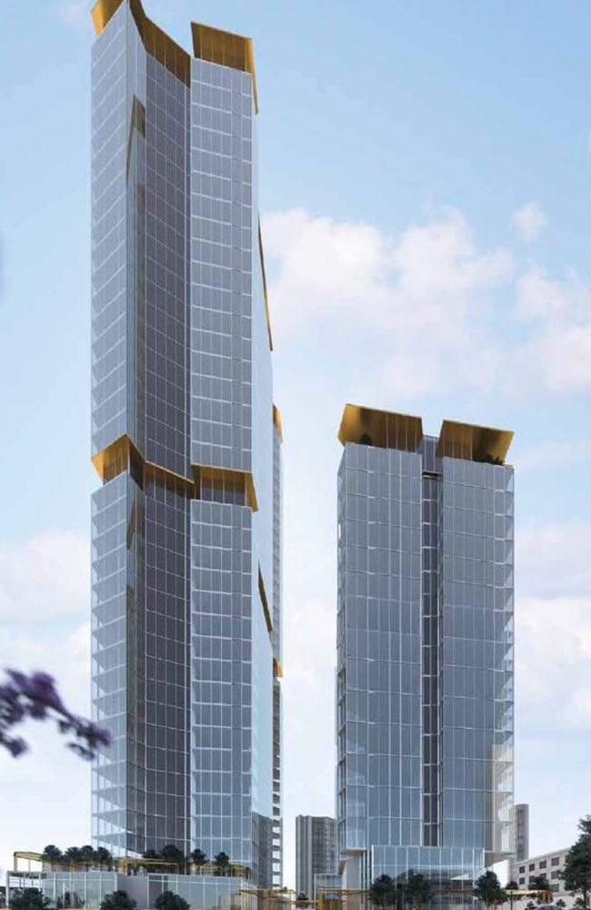 The proposed tower of power project planned for Southport by the Gold Coast City Council