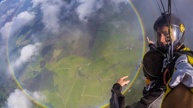 The images show a stunning 360 degree ring of colour. Picture: Anthony Killeen