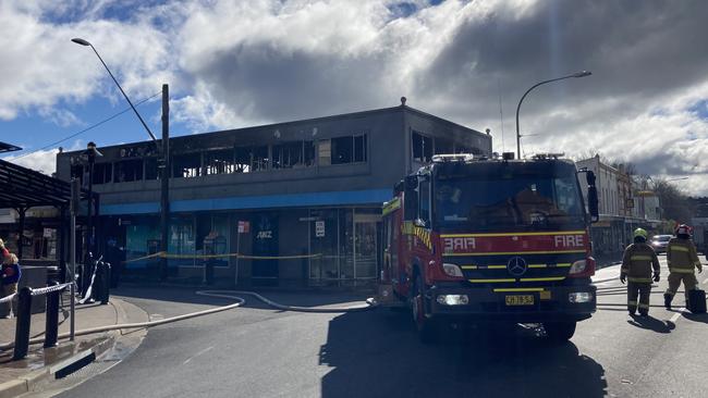 Firefighters were still on scene the next day assessing the damage and watching for any reignited fires.