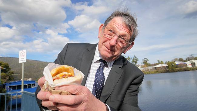 Huon Valley mayor Peter Coad wants a name change from Eggs and Bacon Bay to something more healthy. Picture: Richard Jupe