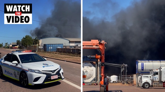 Darwin industrial fire