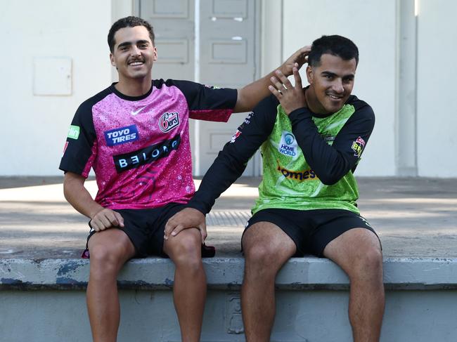 The brothers are set to have their own fast-food wager on Friday’s match. Picture: Jeremy Ng/Getty Images for Cricket Australia