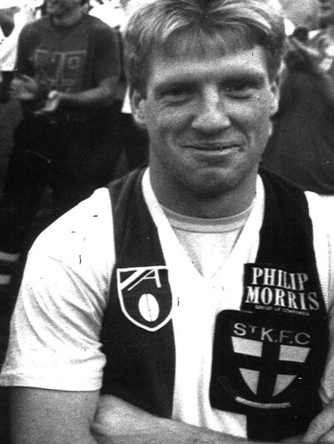 Dean Rice in St Kilda colours.