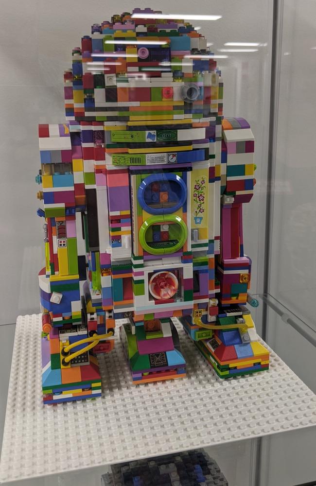 This colourful R2D2 is BrickResales mascot and is printed on their T-shirts. Picture: Alex Treacy