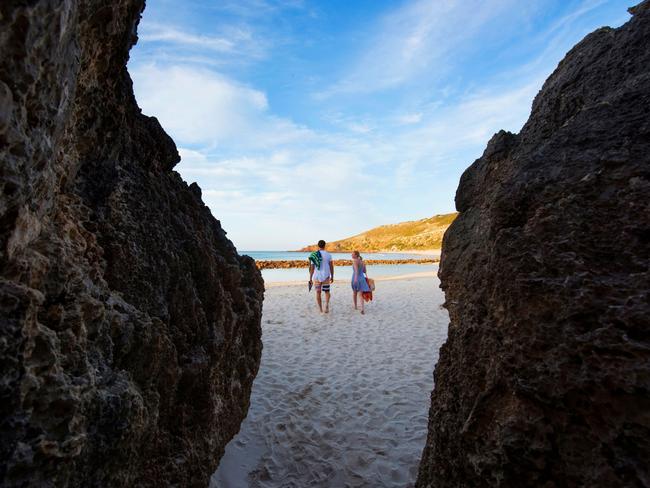 Stokes Bay on Kangaroo Island has been voted the second best beach in the world by  Big 7 Travel. Moon Bay – Piha Beach in New Zealand was first and  Moon Bay in Slovenia came in third. Photo: South Australian Tourism Commision