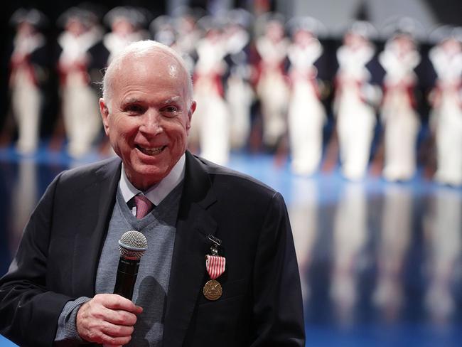 John McCain said Hillary Clinton erred in writing her account of the 2016 presidential race so quickly and noted her problem is that “she doesn’t have anything to do.” Picture: Supplied.