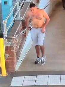 He got on a Penrith-bound train. Picture: NSW Police