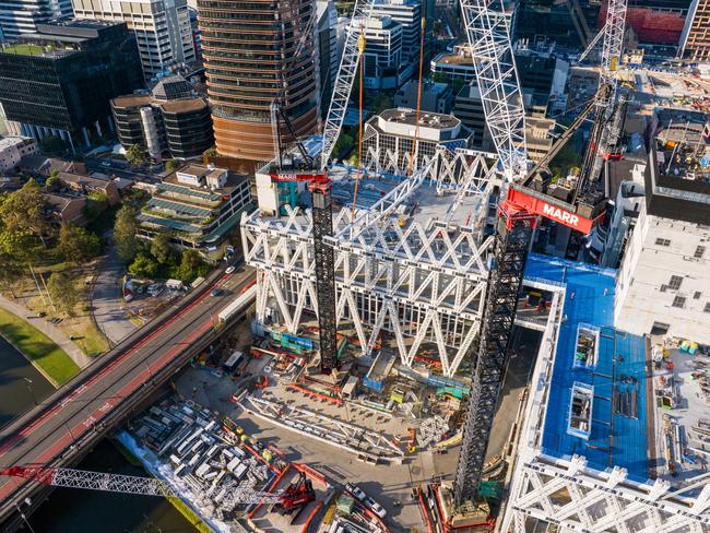 Supplied images and renders of the Powerhouse Museum being built in Parramatta.