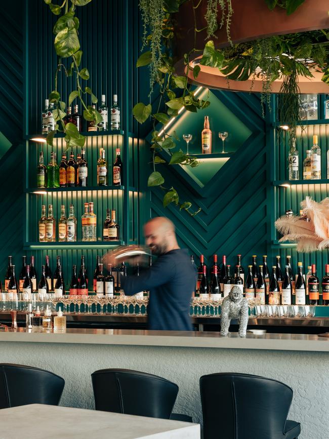 The bar area at Azteca.