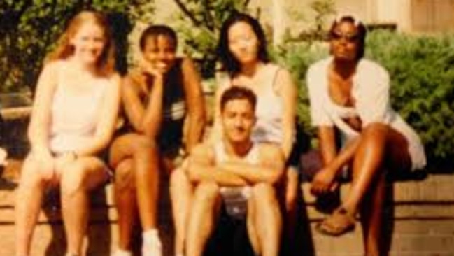 Baltimore’s Woodlawn High School group photo, with murdered student Hae Min Lee and Adnan Syed, the man convicted for her murder, in the middle. Photo: Supplied.