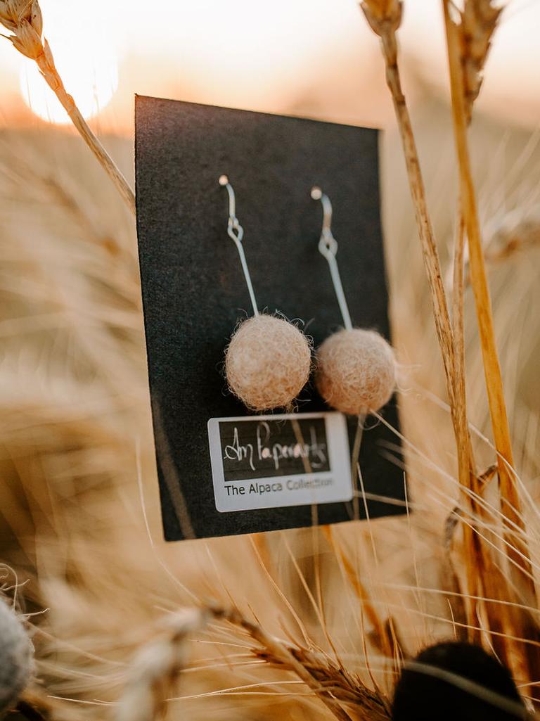 Earrings are another one of her products. Picture: Nicole Drew Photography