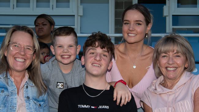 Jenny Cameron, Bailey Cameron, Dylan Burke, Judy Jacobsen and Sofia Owen. Picture: Monique Harmer