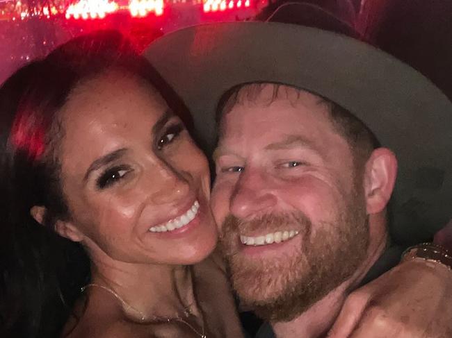 Harry and Meghan pictured at Beyoncé’s LA concert. Picture: Instagram