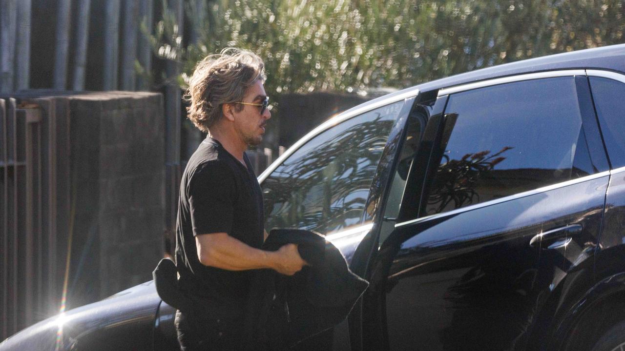 John Ibrahim leaving his home after the incident. Picture: David Swift