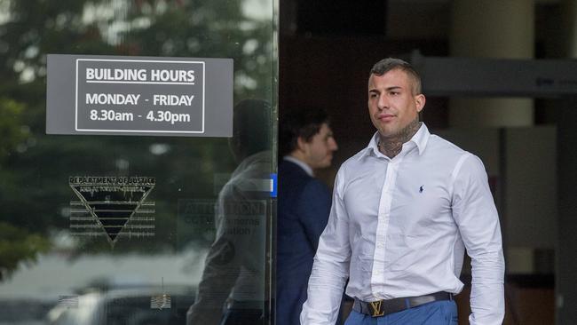 Harley Barbaro will be sentenced at a later date on one charge of contravening a police order. Picture: Jerad Williams