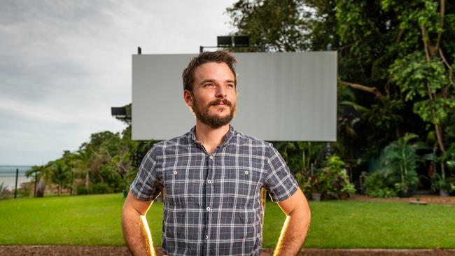 Deckchair Cinema general manager James Parker in front of the waterfront venue. Picture: Che Chorley